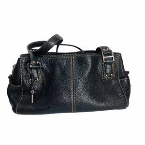 Fossil Black Leather Shoulder Bag